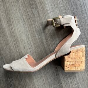 Sigerson Morrison Riva II Suede Tan City Sandal 8.5